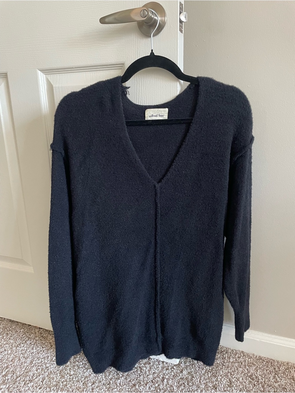 Aritzia Women's V-Neck Black Sweater